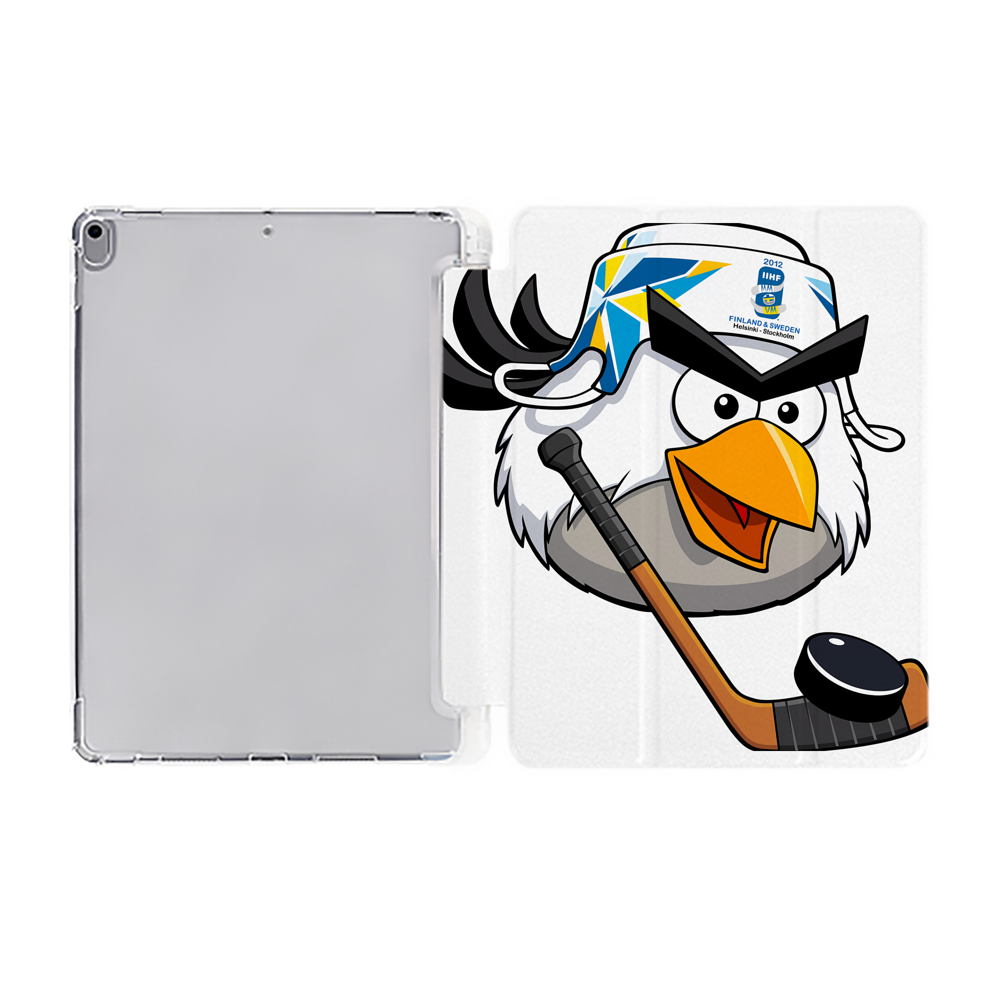 （画像用） Angry Birds アングリーバード IPad ケース ペン収納付き 三つ折りスタンド PUレザー×シリコン 対応機種9.5/10.5/10.9インチ